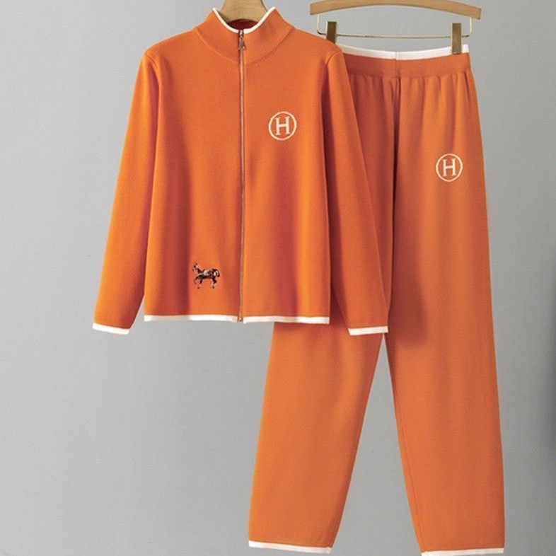Knitted Sweatshirt And Leggings 2-Piece Suit