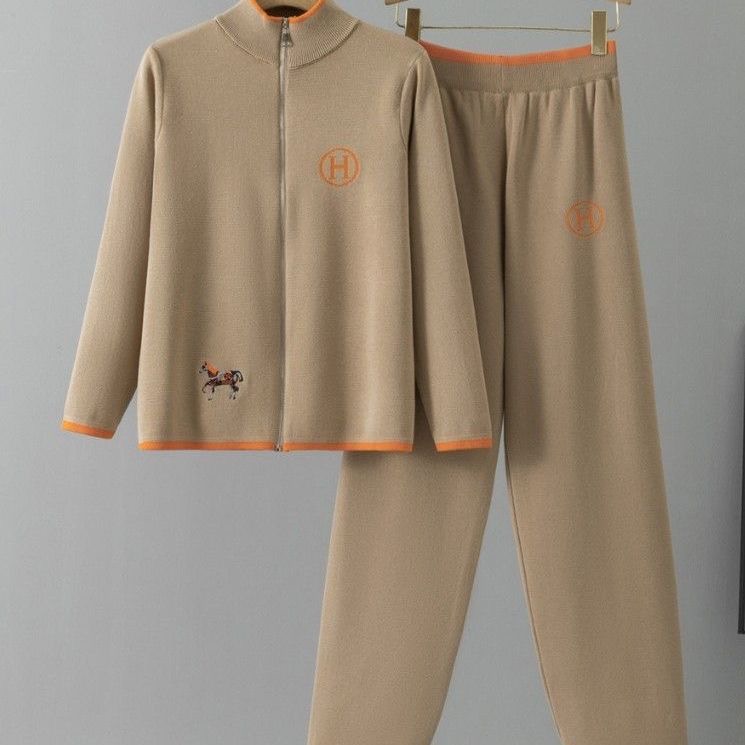 Knitted Sweatshirt And Leggings 2-Piece Suit