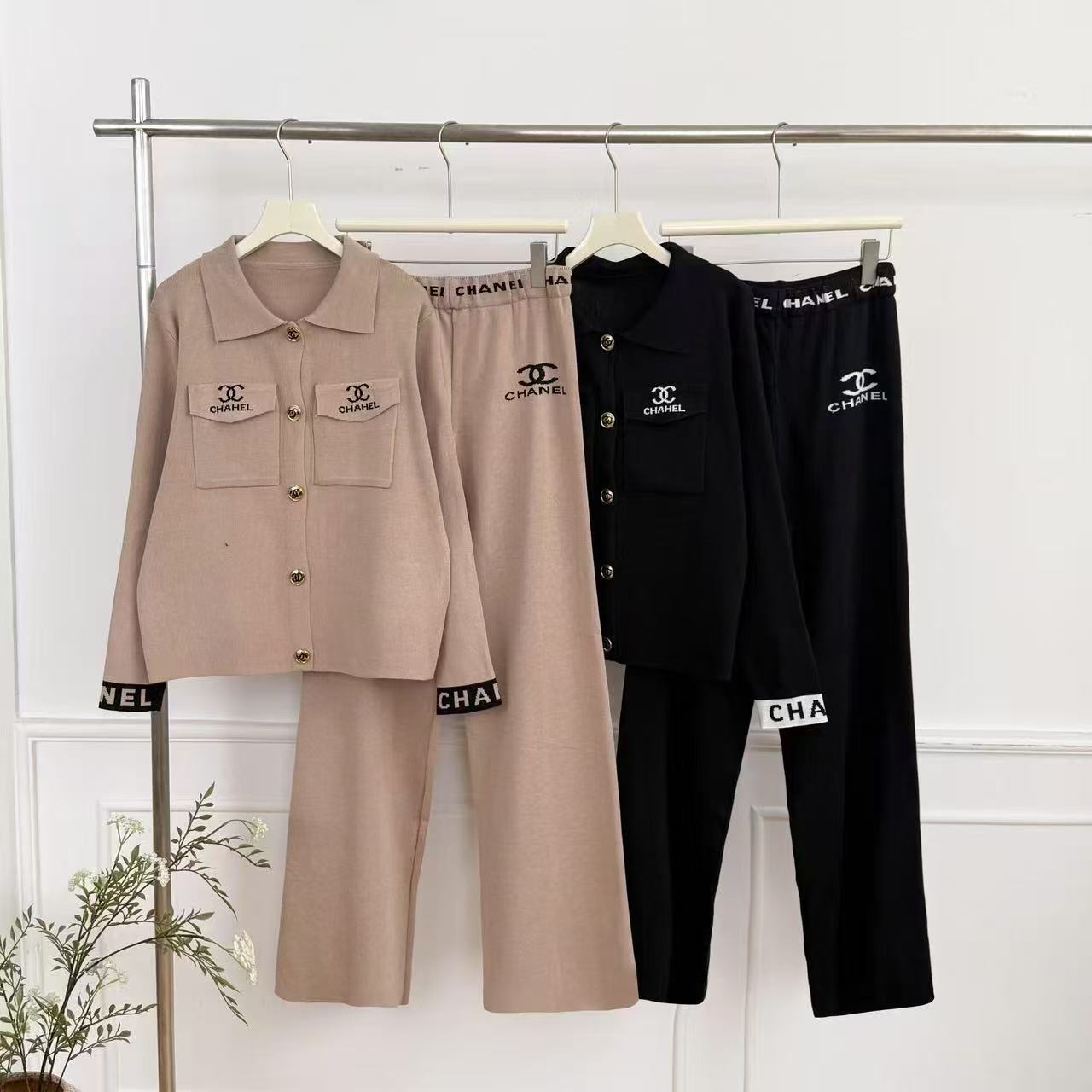 Knitted Sweatshirt And Leggings 2-Piece Suit
