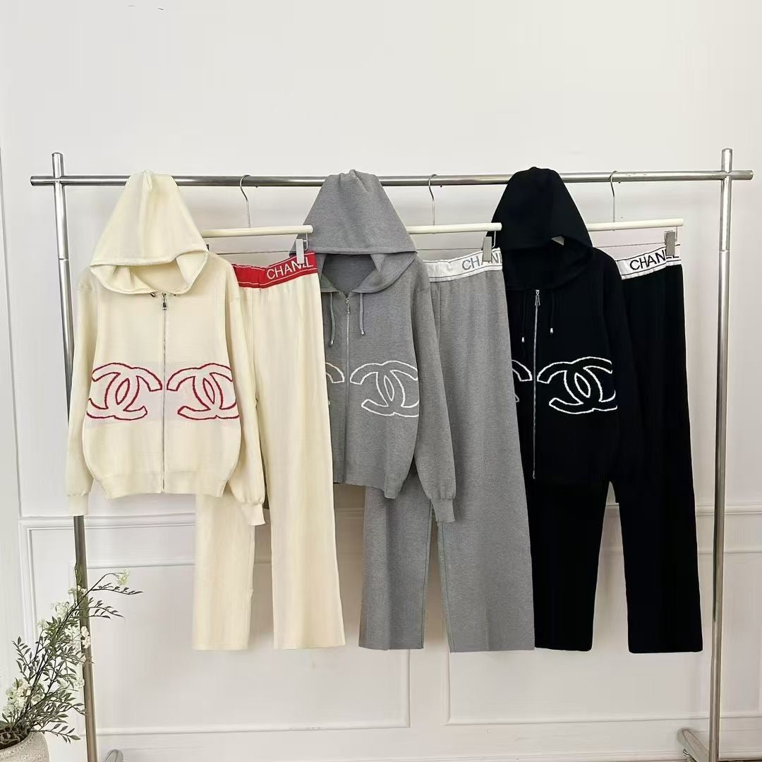 Knitted Sweatshirt And Leggings 2-Piece Suit