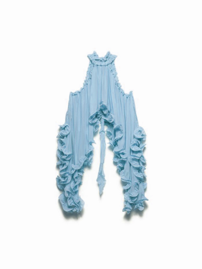 New style ruffle sleeveless skirt set-chiquechics