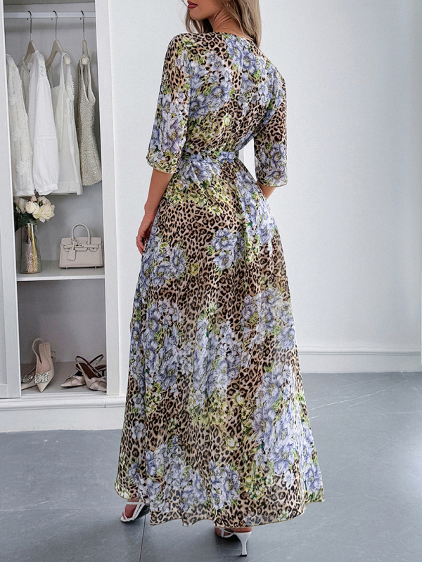 Holiday leopard print maxi dress-chiquechics