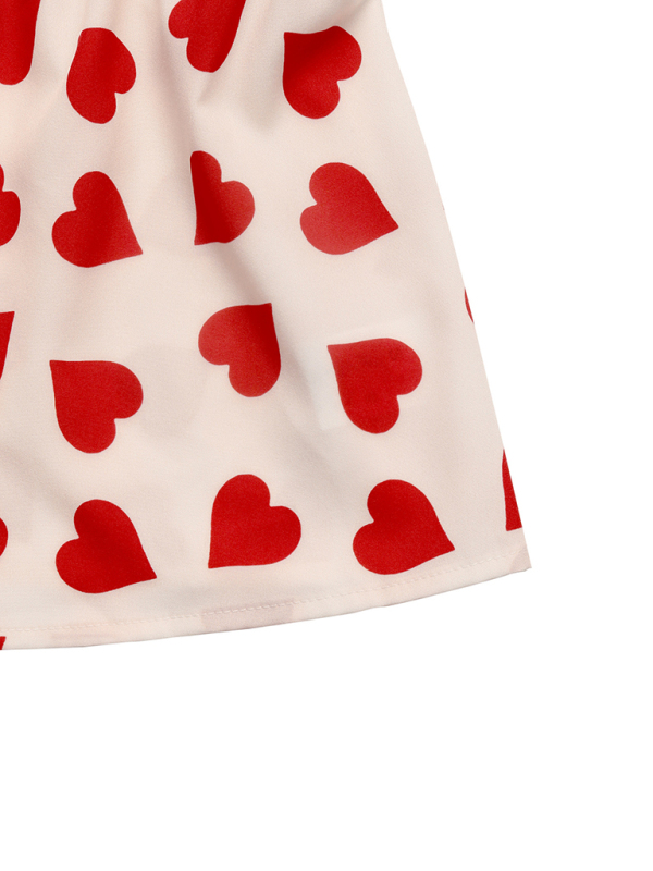 Sweet Love Bowknot Baby Shirt Small Flying Sleeve Tank Top-chiquechics