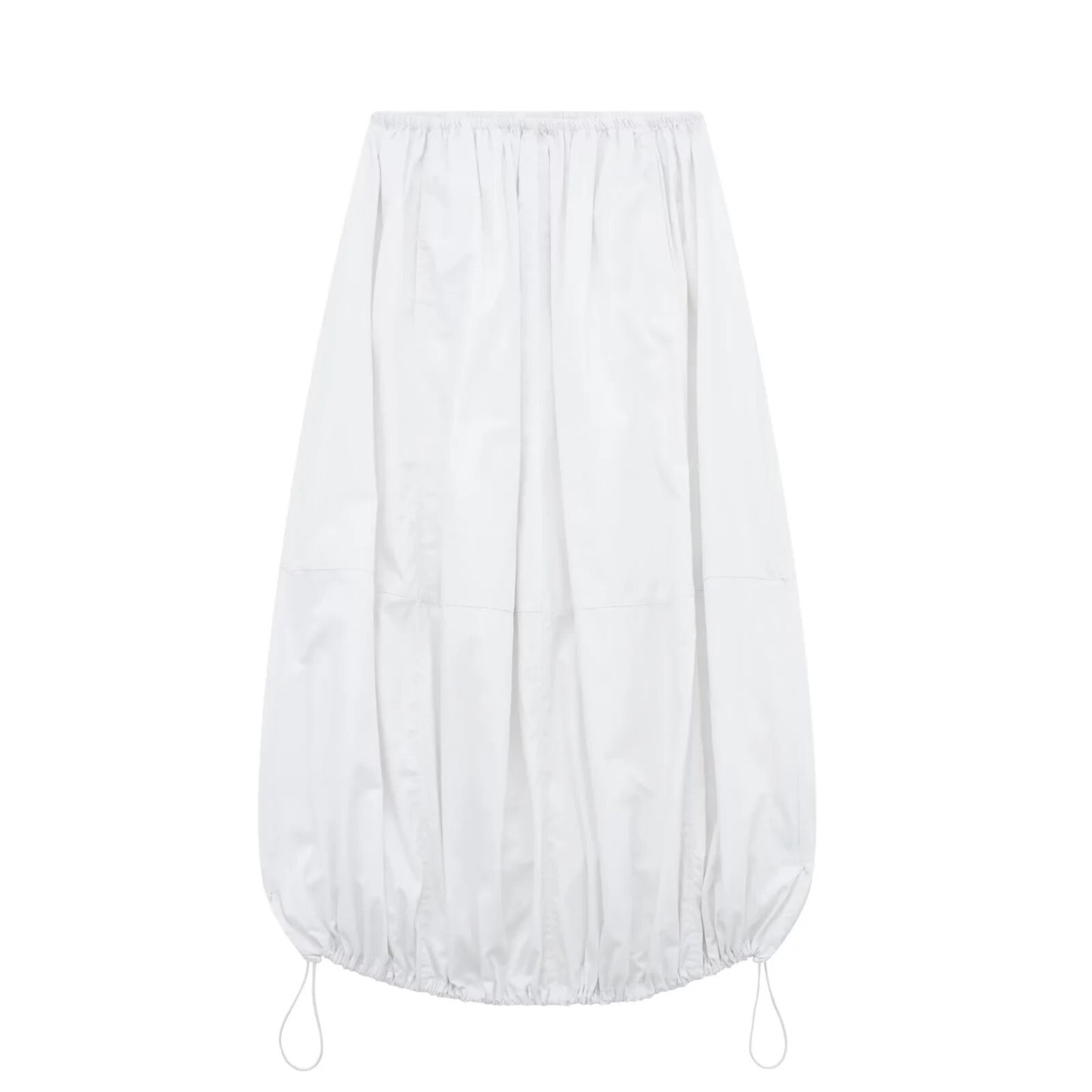 Women Fashion Stoppers Midi Skirt Woman High Street Elastic Mid Waist Adjustable Hem Female Chic Skirt-chiquechics