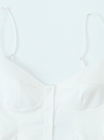 Fashionable spaghetti strap top-chiquechics