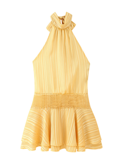 Fashion halterneck dress-chiquechics