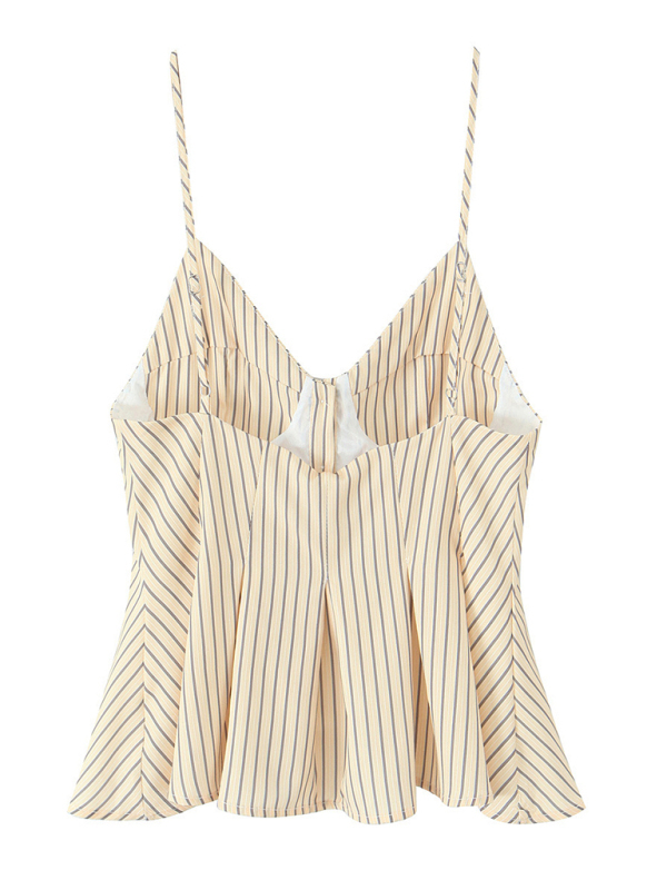 Fashionable spaghetti strap top-chiquechics