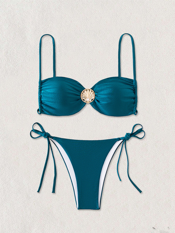 Backless Metal Pin Bikini-chiquechics