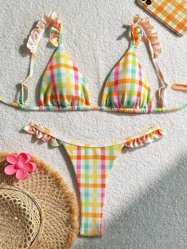Check lace bikini-chiquechics