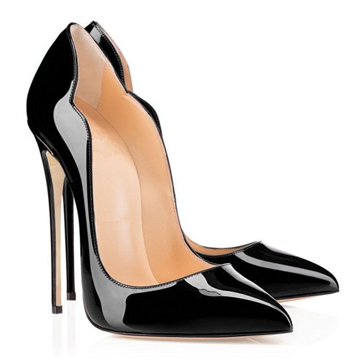 High heels, shallow cut shoes, pointed toe shoes, multi-color single shoe shoes, slim heeled women's shoes-chiquechics