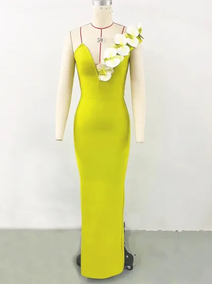  One Shoulder Bodycon Maxi Dress Banquet Gowns