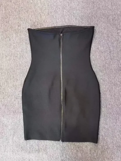 Strapless Studded Diamond Sequin Bandage Dress 