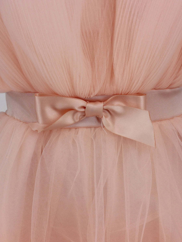 Tulle Bow Tulle Dress-chiquechics