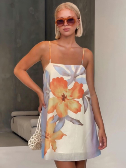 Floral print camisole dress-chiquechics