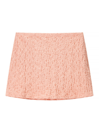 Bandeau Herringbone Top Mini Skirt Set-chiquechics