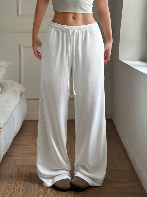 Casual strappy wide-leg pants-chiquechics