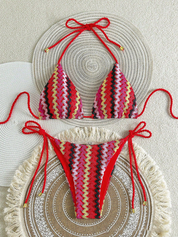 Sexy Knitted String Bikini-chiquechics