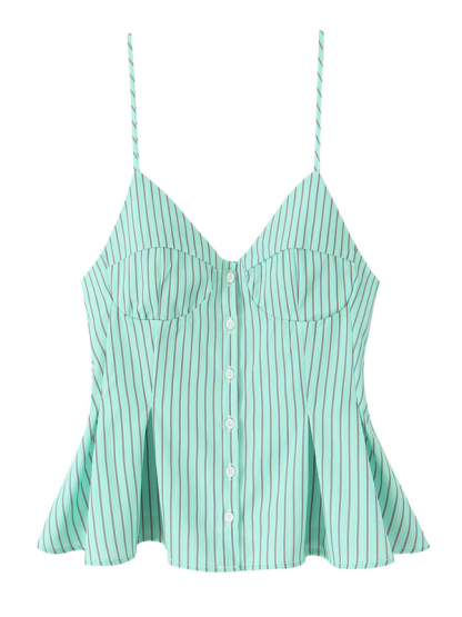 Fashionable spaghetti strap top-chiquechics