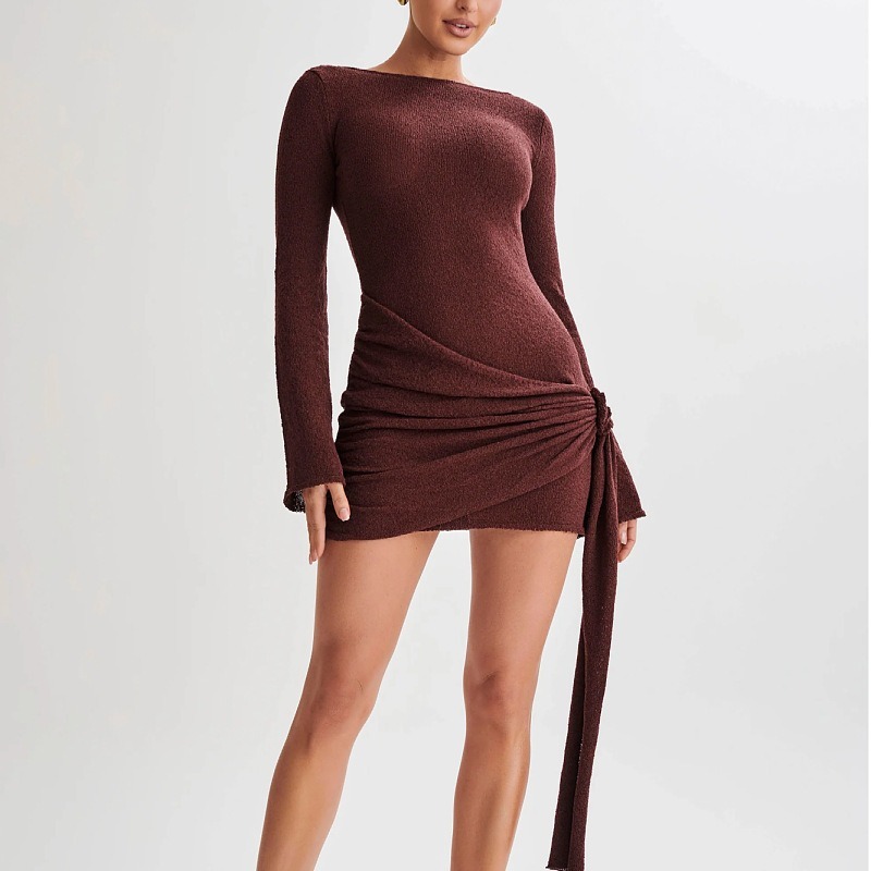 Short skirt for women's summer haute couture sexy spicy girl knitted dress short skirt for women-chiquechics