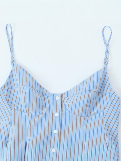 Fashionable spaghetti strap top-chiquechics