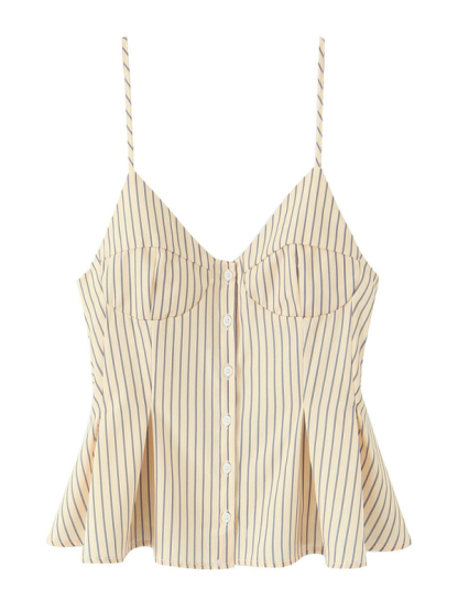 Fashionable spaghetti strap top-chiquechics