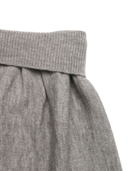 Casual V-neck short belly-exposed knitted sleeveless vest + short skirt two-piece set-chiquechics