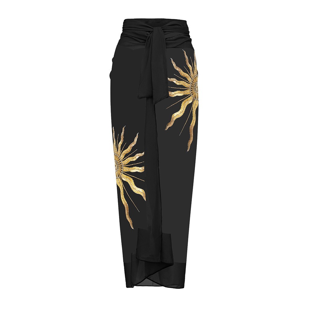 Black and gold glitter one piece swimsuit 