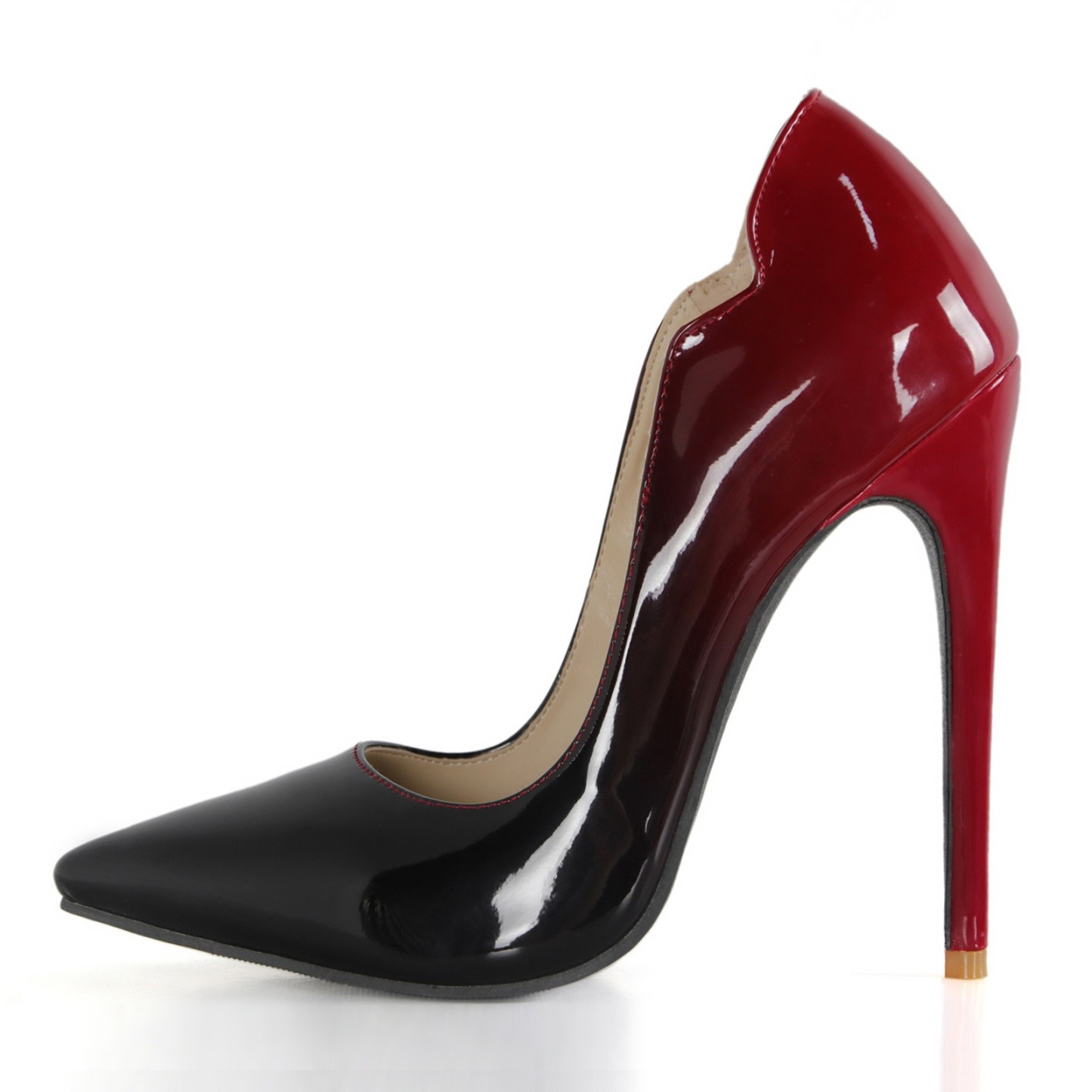 High heels, shallow cut shoes, pointed toe shoes, multi-color single shoe shoes, slim heeled women's shoes-chiquechics