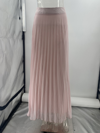 Sleeveless Chanel style vest vest mesh pleated skirt two-piece set-chiquechics