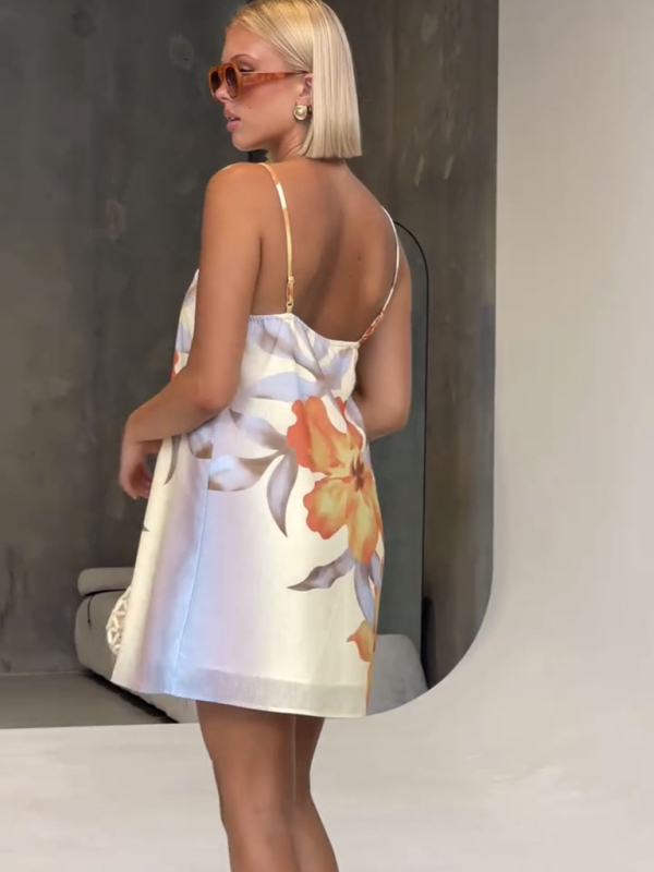Floral print camisole dress-chiquechics