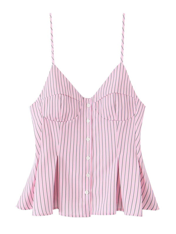 Fashionable spaghetti strap top-chiquechics