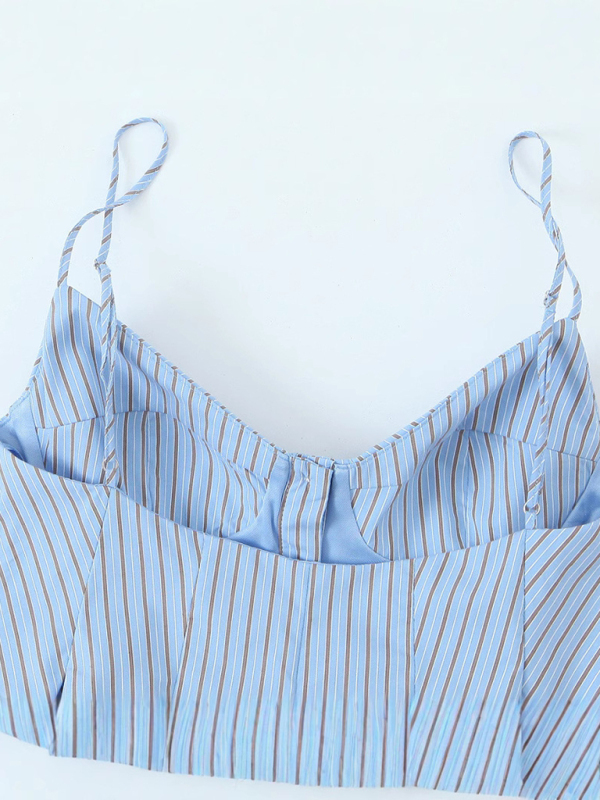 Fashionable spaghetti strap top-chiquechics