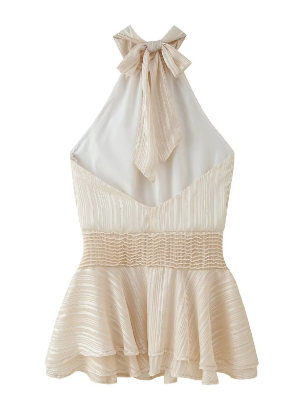 Fashion halterneck dress-chiquechics