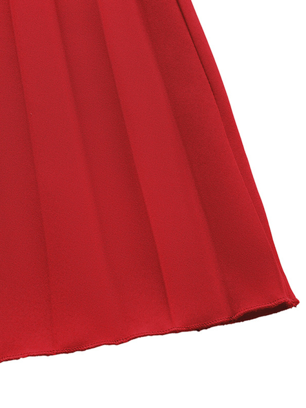 Party elegant sweet style one shoulder long sleeve solid color women's dress-chiquechics