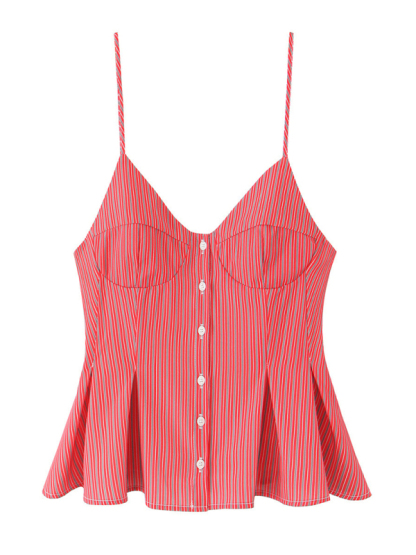 Fashionable spaghetti strap top-chiquechics