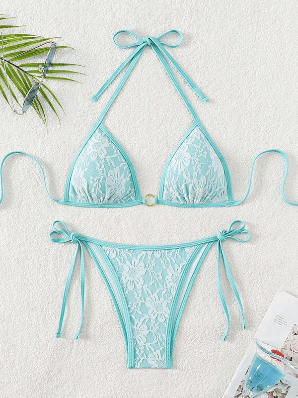 Backless Lace Bikini swimwear