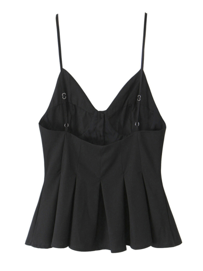 Fashionable spaghetti strap top-chiquechics