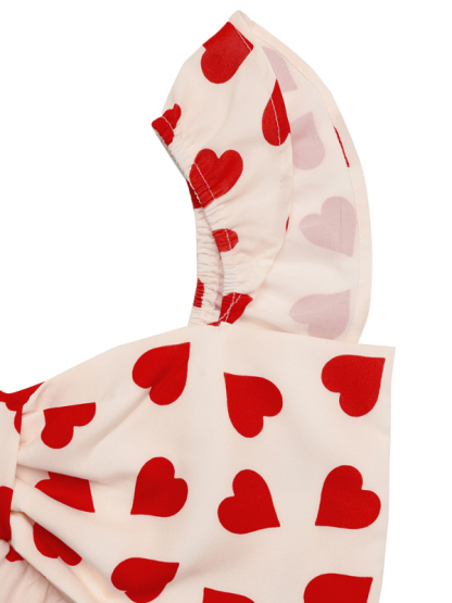Sweet Love Bowknot Baby Shirt Small Flying Sleeve Tank Top-chiquechics