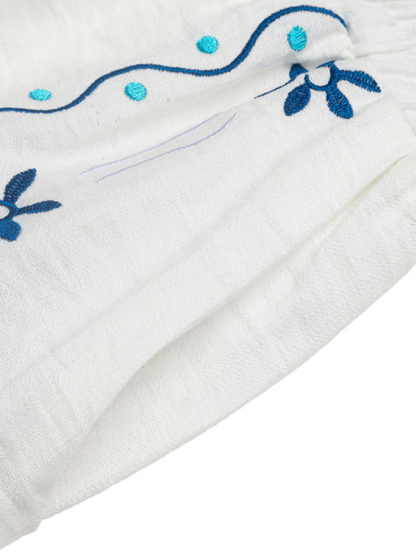Casual Embroidered Cardigan Set Sleeveless Vest Shorts Two-piece Set-chiquechics