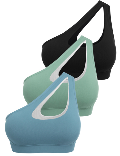 One-Shoulder Bra Beautiful Back Shockproof Running Sports