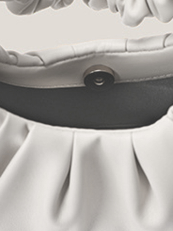 Underarm bag women's cloud pleat bag baguette one shoulder Messenger-chiquechics