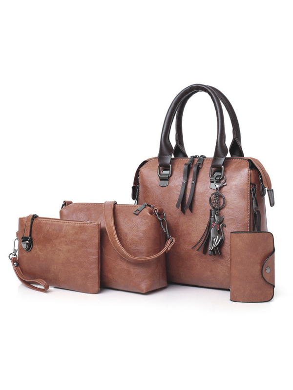 New Fashion Messenger Bag Four-Piece Set Retro Mother-in-Chief Handbag-chiquechics