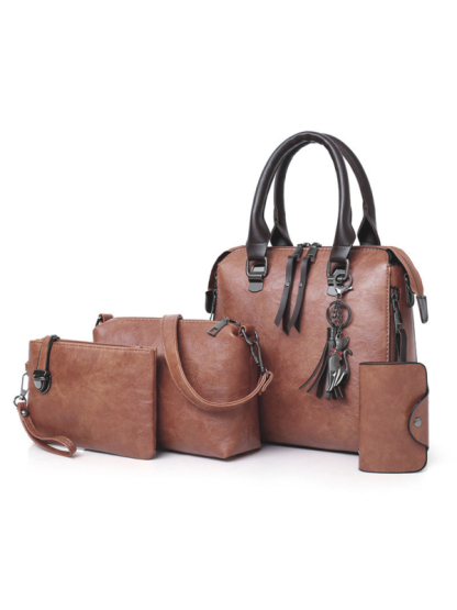 New Fashion Messenger Bag Four-Piece Set Retro Mother-in-Chief Handbag-chiquechics