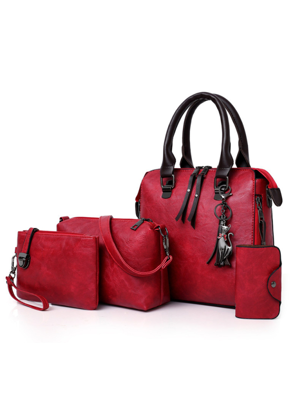 New Fashion Messenger Bag Four-Piece Set Retro Mother-in-Chief Handbag-chiquechics