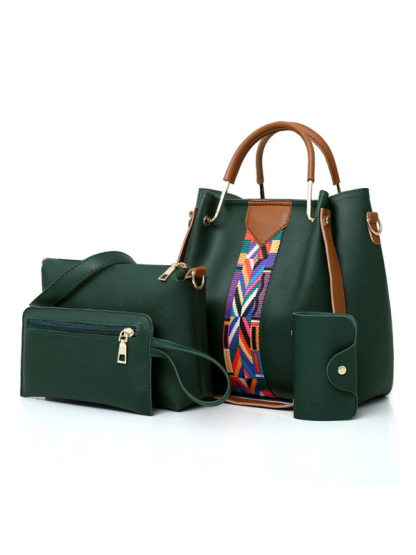 Four-piece mother-in-law bag portable shoulder messenger bag bucket bag-chiquechics