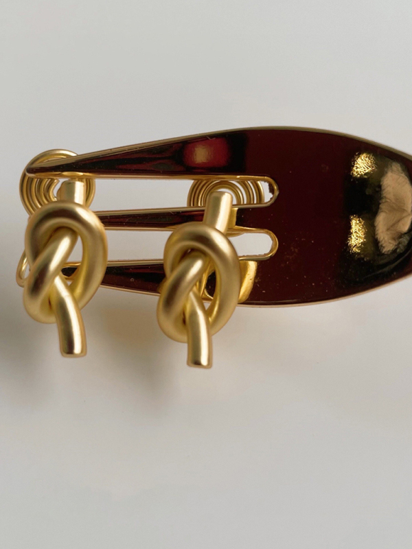 Knotted simple ins versatile retro earrings-chiquechics
