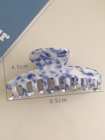 New vintage blue and white blue and white porcelain pattern hairpin-chiquechics