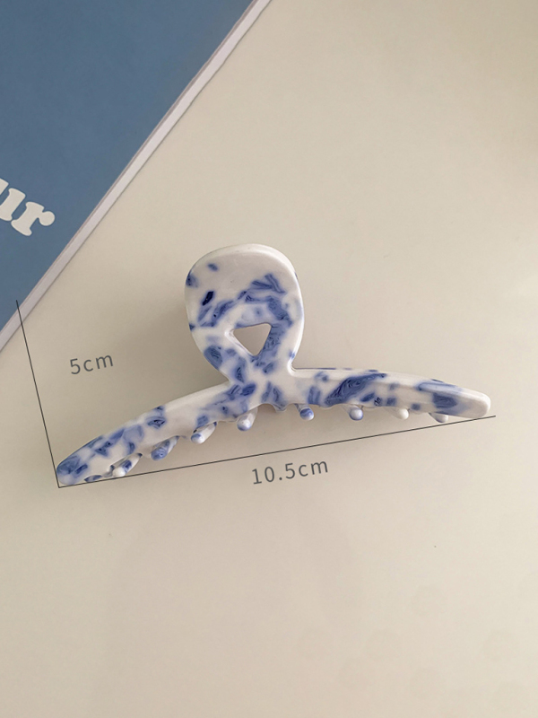 New vintage blue and white blue and white porcelain pattern hairpin-chiquechics