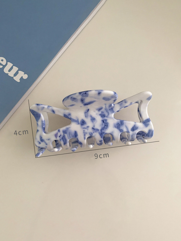 New vintage blue and white blue and white porcelain pattern hairpin-chiquechics
