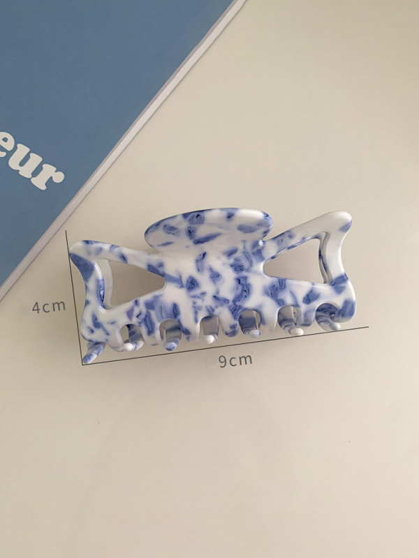 New vintage blue and white blue and white porcelain pattern hairpin-chiquechics